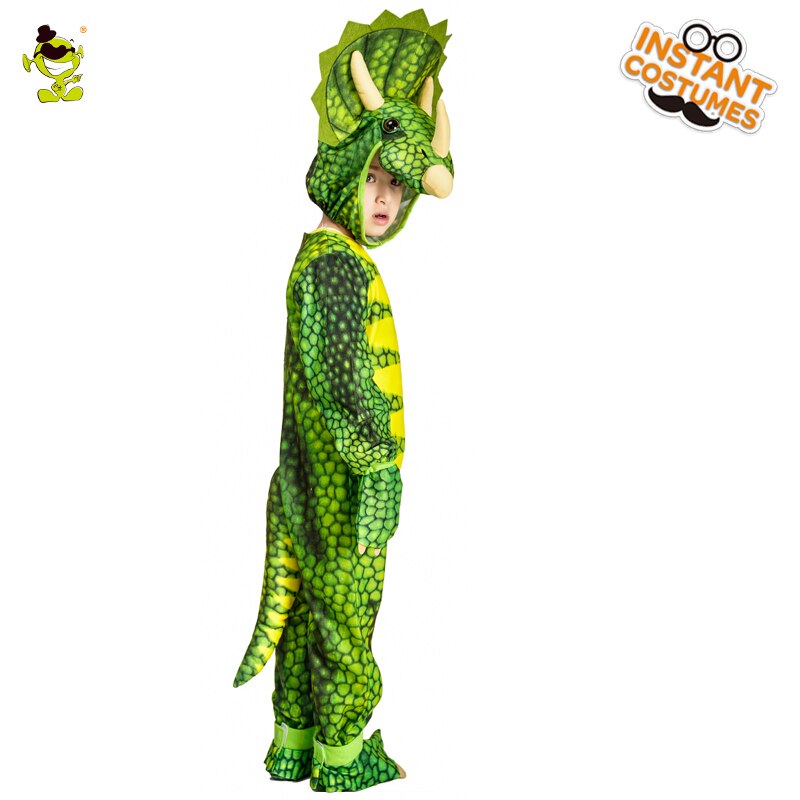 Combinaison-Triceratops-pour-enfants-Costume-Cosplay-couleur-verte-v-tements-de-dinosaure-robe-fantaisie-de-no-2