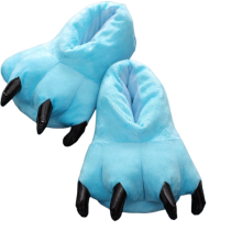 chaussons dinosaure griffes bleue