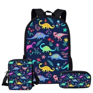 Sacs Dinosaures et Fleurs | Dino Jurassic