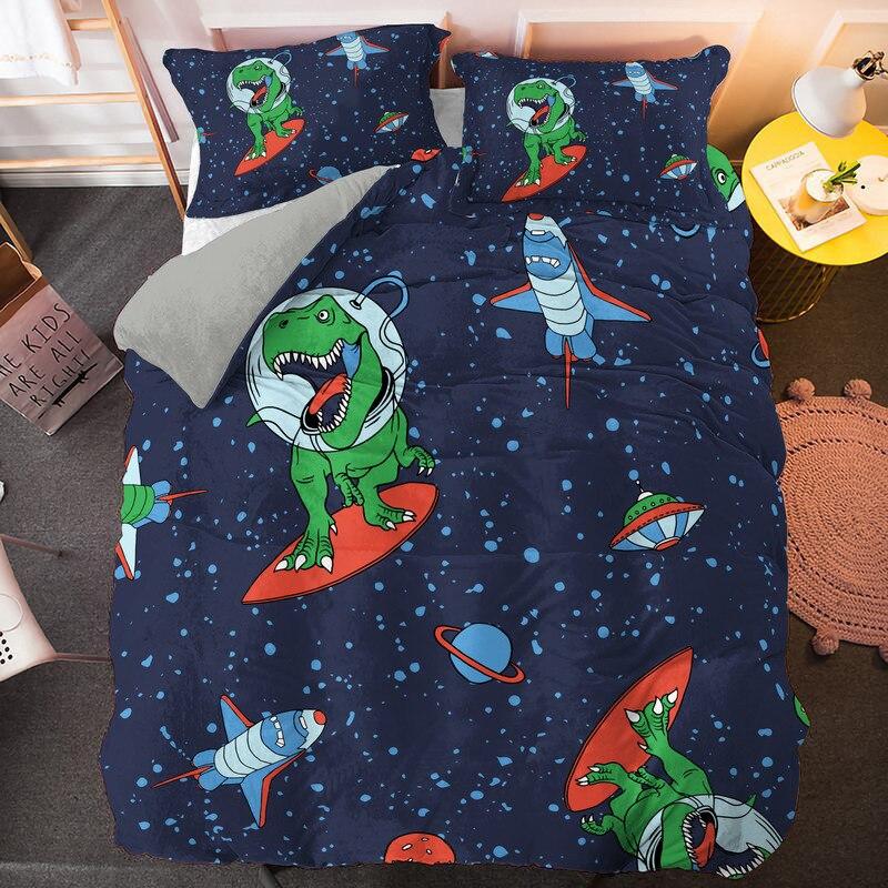 parure de lit double dinosaure