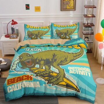 Housse de couette dinosaure pour l&rsquo;été