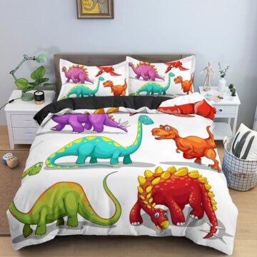 Housse de couette dinosaure gentil