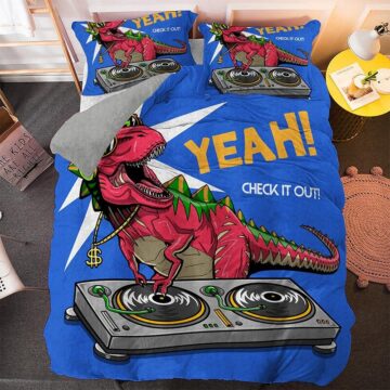 parure de lit dinosaure