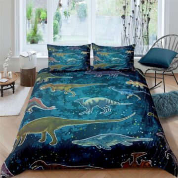 Housse de couette dinosaure marin