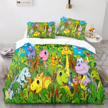 Housse de couette dinosaure qui ne fait pas peur