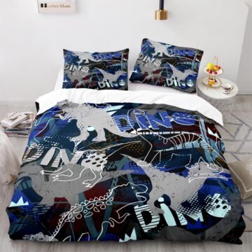 Housse de couette dinosaure moderne