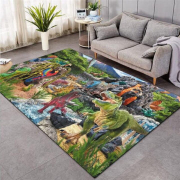 Tapis Dinosaures et Volcans | Dino Jurassic