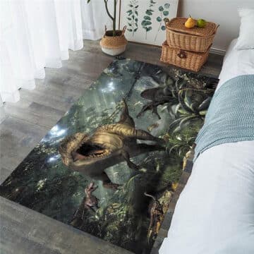 Tapis Dinosaure Chambre Enfant Lavable