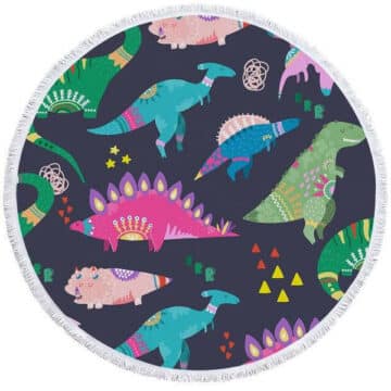 Tapis Dinosaure Rond | Dino Jurassic