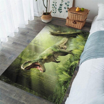 Tapis Dinosaure Vert | Dino Jurassic