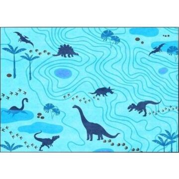 Tapis Dinosaure Bleu | Dino Jurassic