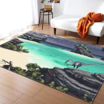 Tapis Dinosaure Ile Paradisiaque | Dino Jurassic