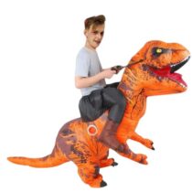 Costume Dinosaure   T-Rex Orange Gonflable
