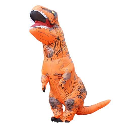 Costume Dinosaure   T-Rex Orange Réaliste
